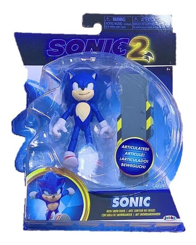 Novo Boneco Sonic 2 The Hedgenog Sonic Articulado